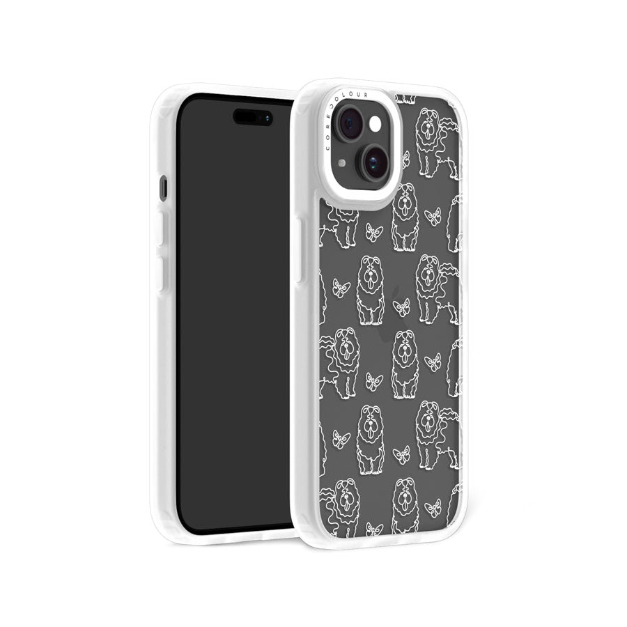 iPhone 15 Chow Chow Minimal Line Phone Case Magsafe Compatible - CORECOLOUR AU