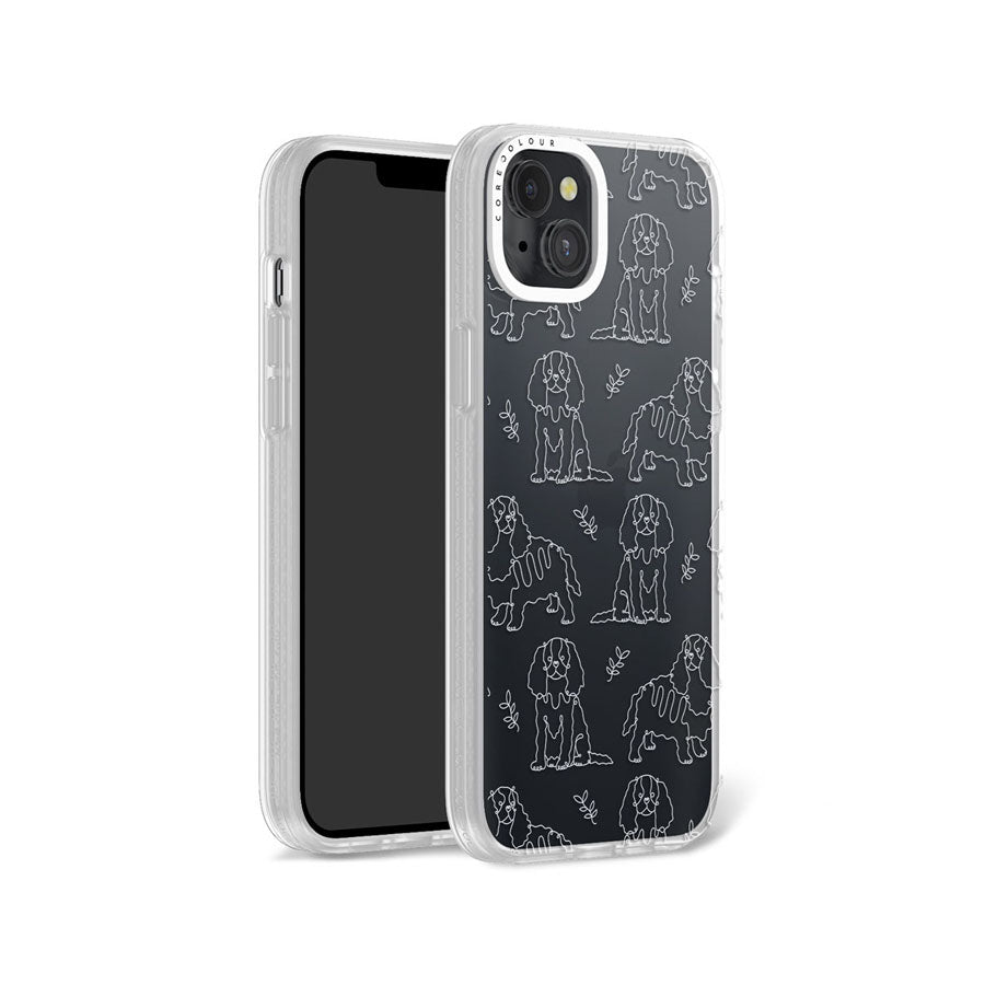 iPhone 14 Plus Cocker Spaniel Minimal Line Phone Case Magsafe Compatible - CORECOLOUR AU