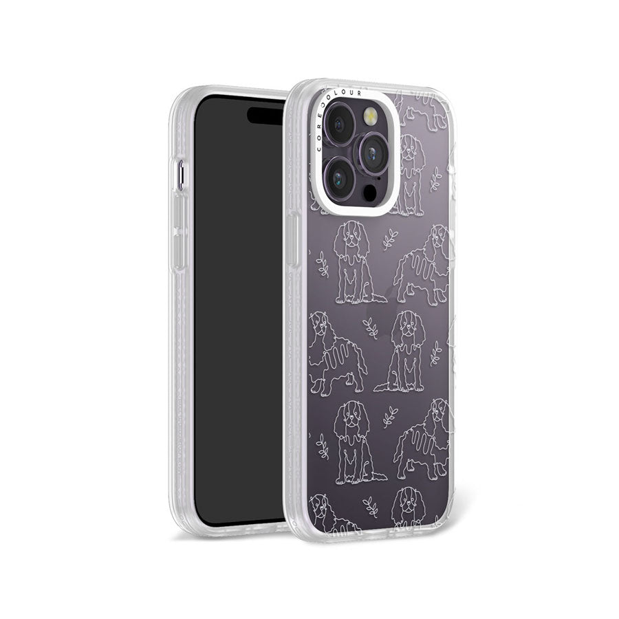 iPhone 14 Pro Max Cocker Spaniel Minimal Line Phone Case Magsafe Compatible - CORECOLOUR AU