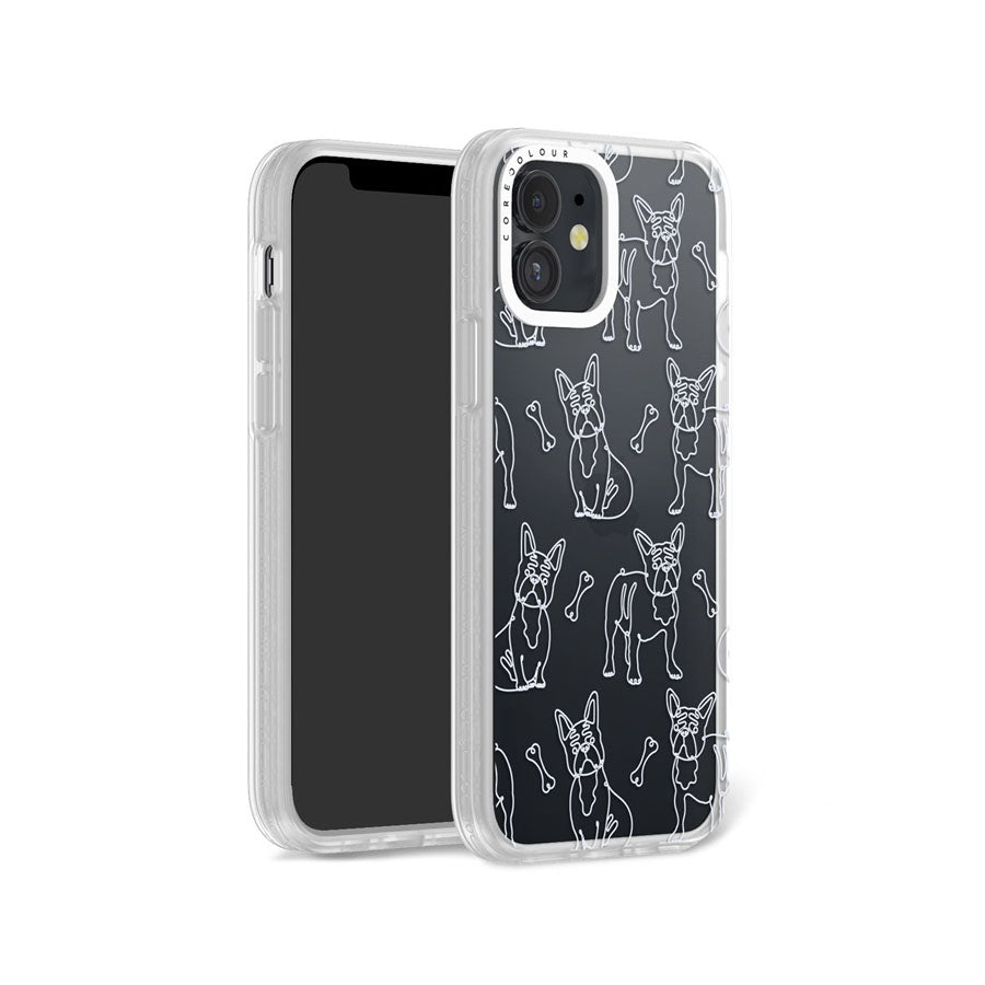 iPhone 12 French Bulldog Minimal Line Phone Case Magsafe Compatible - CORECOLOUR AU