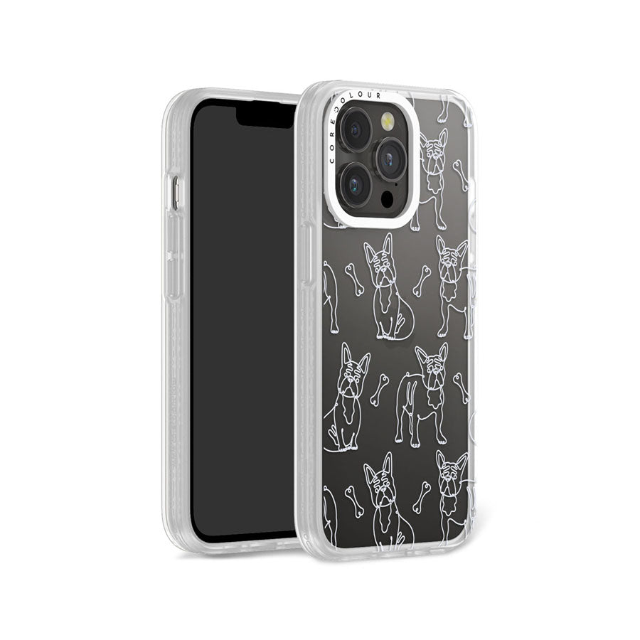 iPhone 13 Pro French Bulldog Minimal Line Phone Case Magsafe Compatible - CORECOLOUR AU