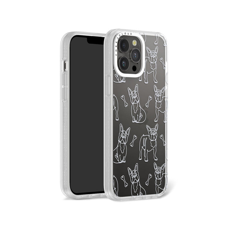iPhone 13 Pro Max French Bulldog Minimal Line Phone Case Magsafe Compatible - CORECOLOUR AU