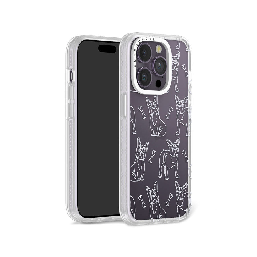 iPhone 14 Pro French Bulldog Minimal Line Phone Case Magsafe Compatible - CORECOLOUR AU