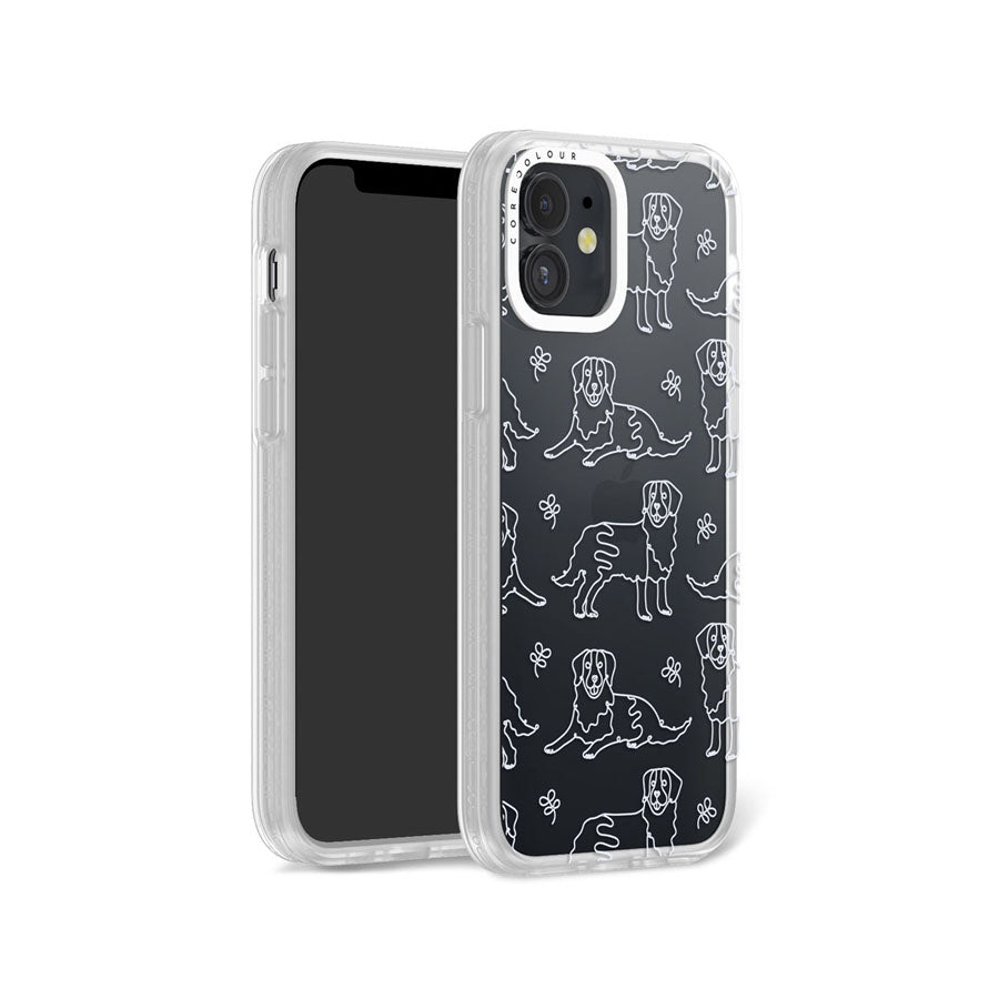 iPhone 12 Pug Minimal Line Phone Case Magsafe Compatible - CORECOLOUR AU