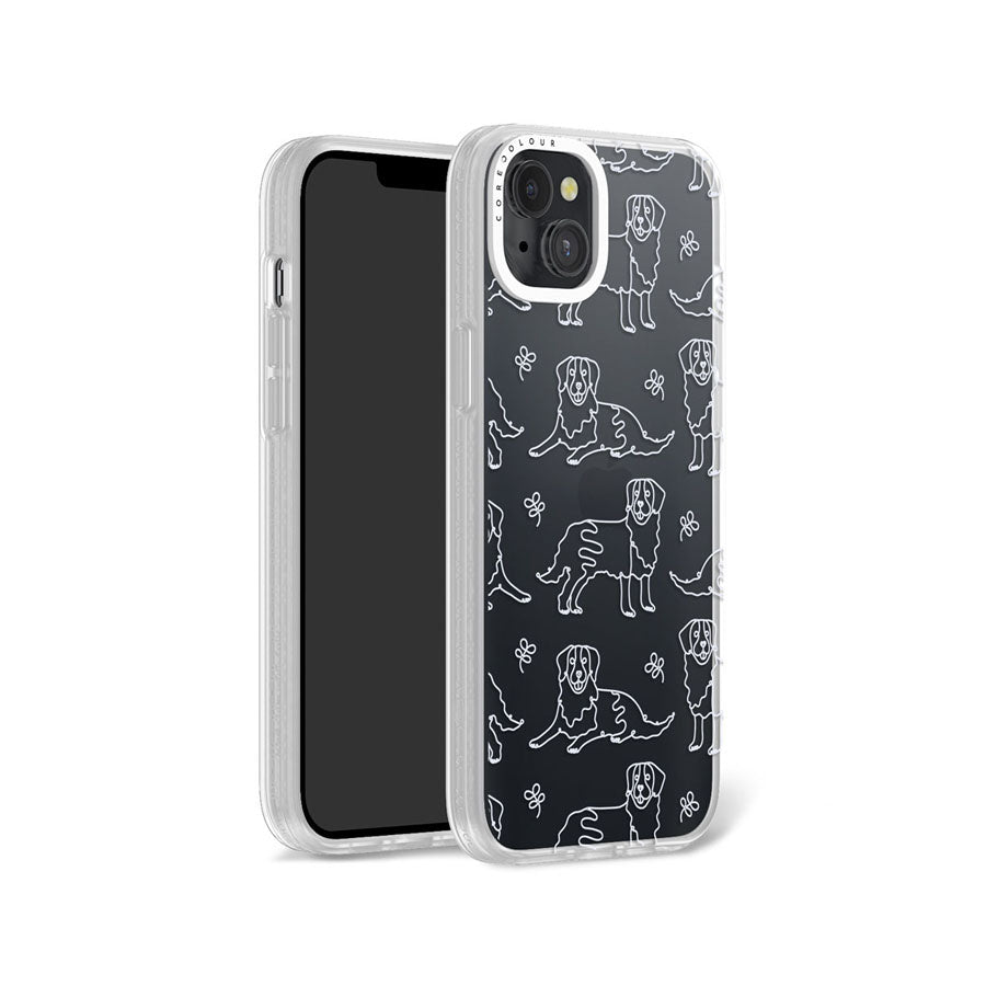 iPhone 14 Plus Pug Minimal Line Phone Case Magsafe Compatible - CORECOLOUR AU