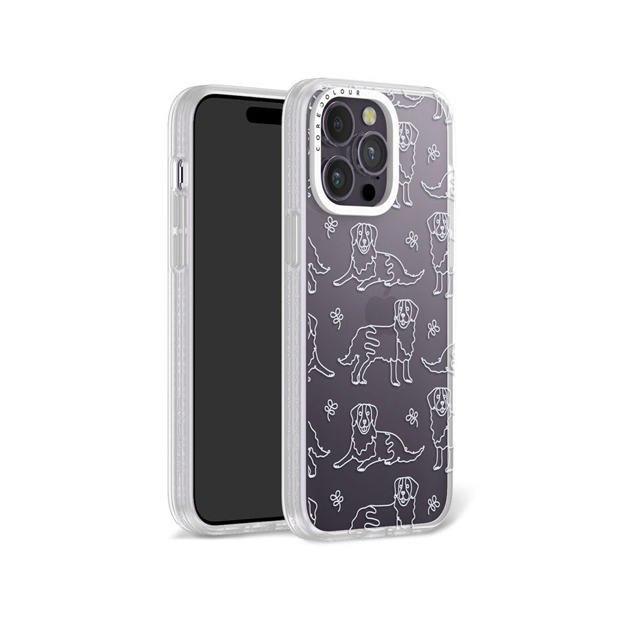 iPhone 14 Pro Max Pug Minimal Line Phone Case Magsafe Compatible - CORECOLOUR AU