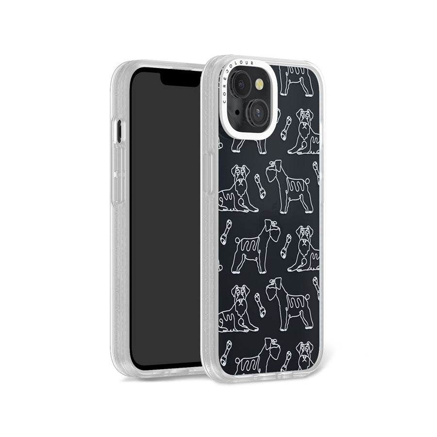 iPhone 13 Schnauzer Minimal Line Phone Case MagSafe Compatible - CORECOLOUR AU