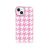 iPhone 13 Pink Houndstooth Phone Case Magsafe Compatible - CORECOLOUR AU