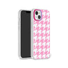 iPhone 14 Plus Pink Houndstooth Phone Case Magsafe Compatible - CORECOLOUR AU