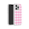 iPhone 14 Pro Pink Houndstooth Phone Case Magsafe Compatible - CORECOLOUR AU