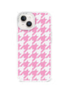 iPhone 14 Pink Houndstooth Phone Case Magsafe Compatible - CORECOLOUR AU