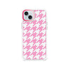 iPhone 15 Plus Pink Houndstooth Phone Case Magsafe Compatible - CORECOLOUR AU