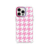 iPhone 15 Pro Max Pink Houndstooth Phone Case Magsafe Compatible - CORECOLOUR AU