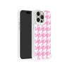 iPhone 15 Pro Pink Houndstooth Phone Case Magsafe Compatible - CORECOLOUR AU