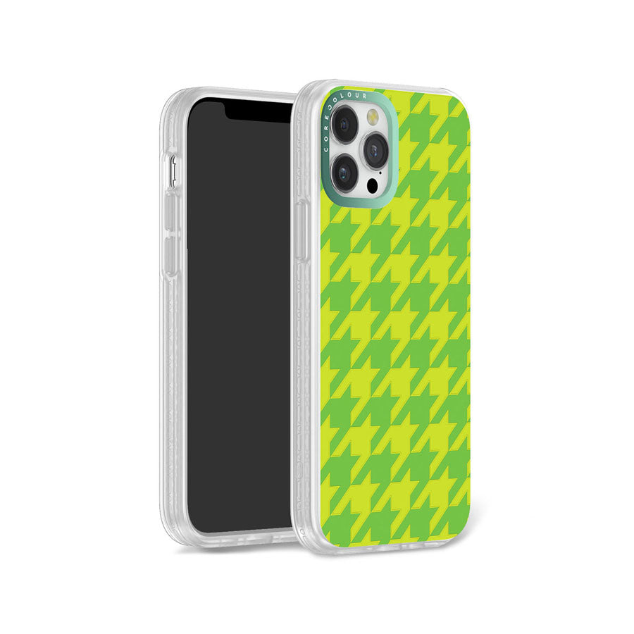 iPhone 12 Pro Green Houndstooth Phone Case Magsafe Compatible - CORECOLOUR AU