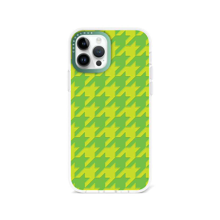 iPhone 12 Pro Green Houndstooth Phone Case Magsafe Compatible - CORECOLOUR AU