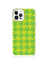 iPhone 12 Pro Green Houndstooth Phone Case Magsafe Compatible - CORECOLOUR AU