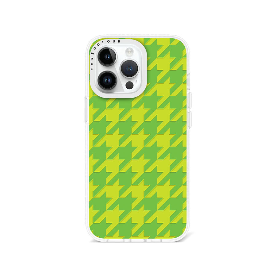 iPhone 13 Pro Green Houndstooth Phone Case Magsafe Compatible - CORECOLOUR AU