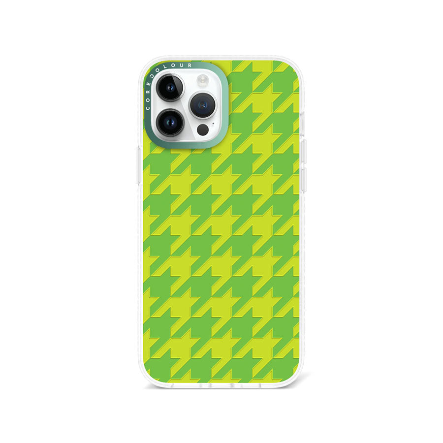 iPhone 13 Pro Max Green Houndstooth Phone Case Magsafe Compatible - CORECOLOUR AU