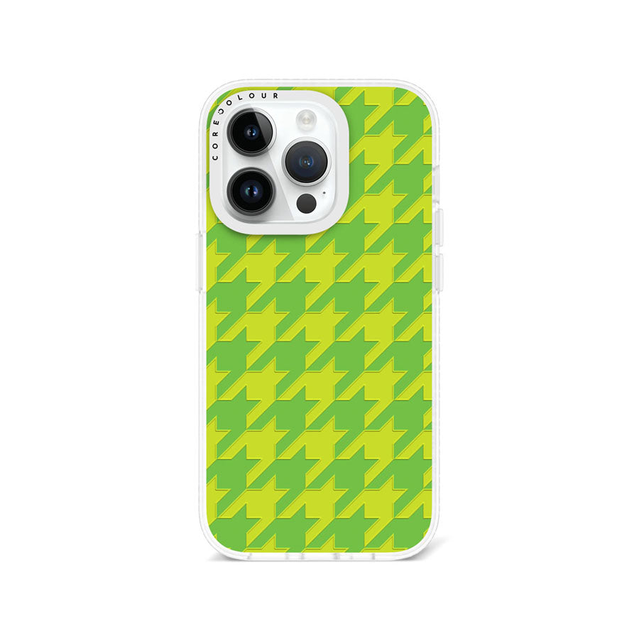 iPhone 14 Pro Green Houndstooth Phone Case Magsafe Compatible - CORECOLOUR AU