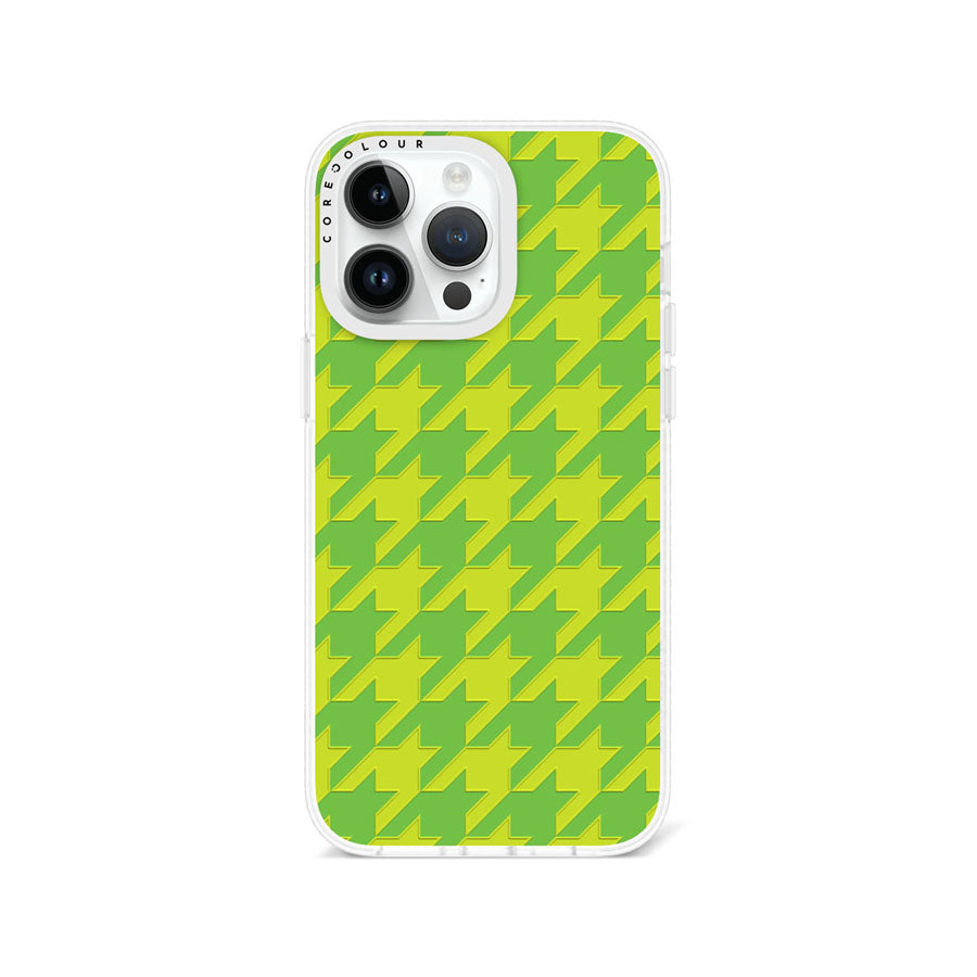 iPhone 14 Pro Max Green Houndstooth Phone Case Magsafe Compatible - CORECOLOUR AU