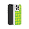 iPhone 15 Pro Green Houndstooth Phone Case Magsafe Compatible - CORECOLOUR AU