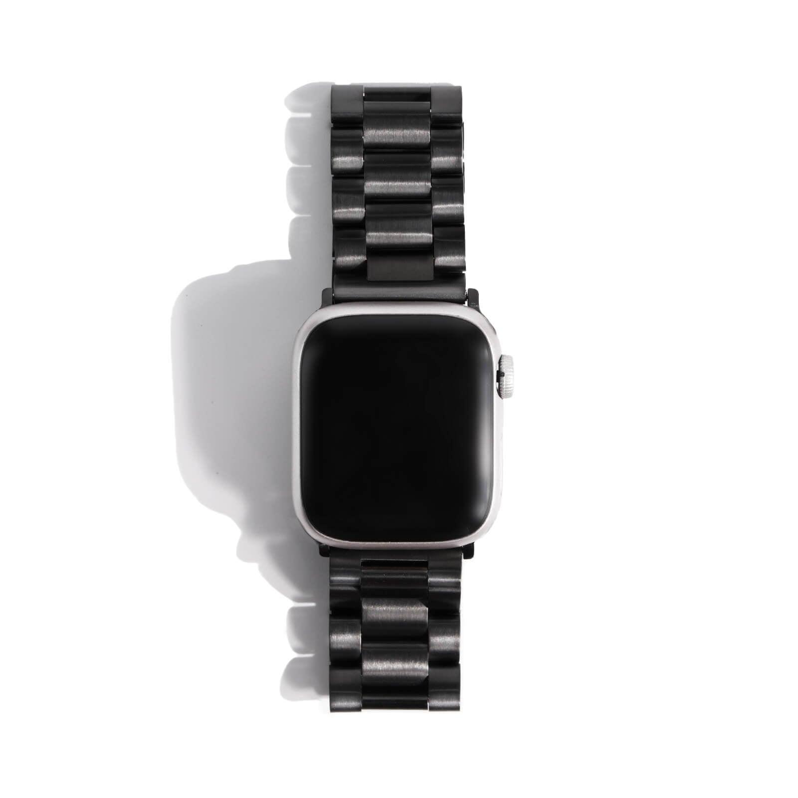 Apple Watch Strap Black 3 Link – Stainless Steel – 38mm – 41mm - CORECOLOUR AU