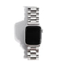 Apple Watch Strap Silver 3 Link – Stainless Steel – 41mm – 49mm - CORECOLOUR AU