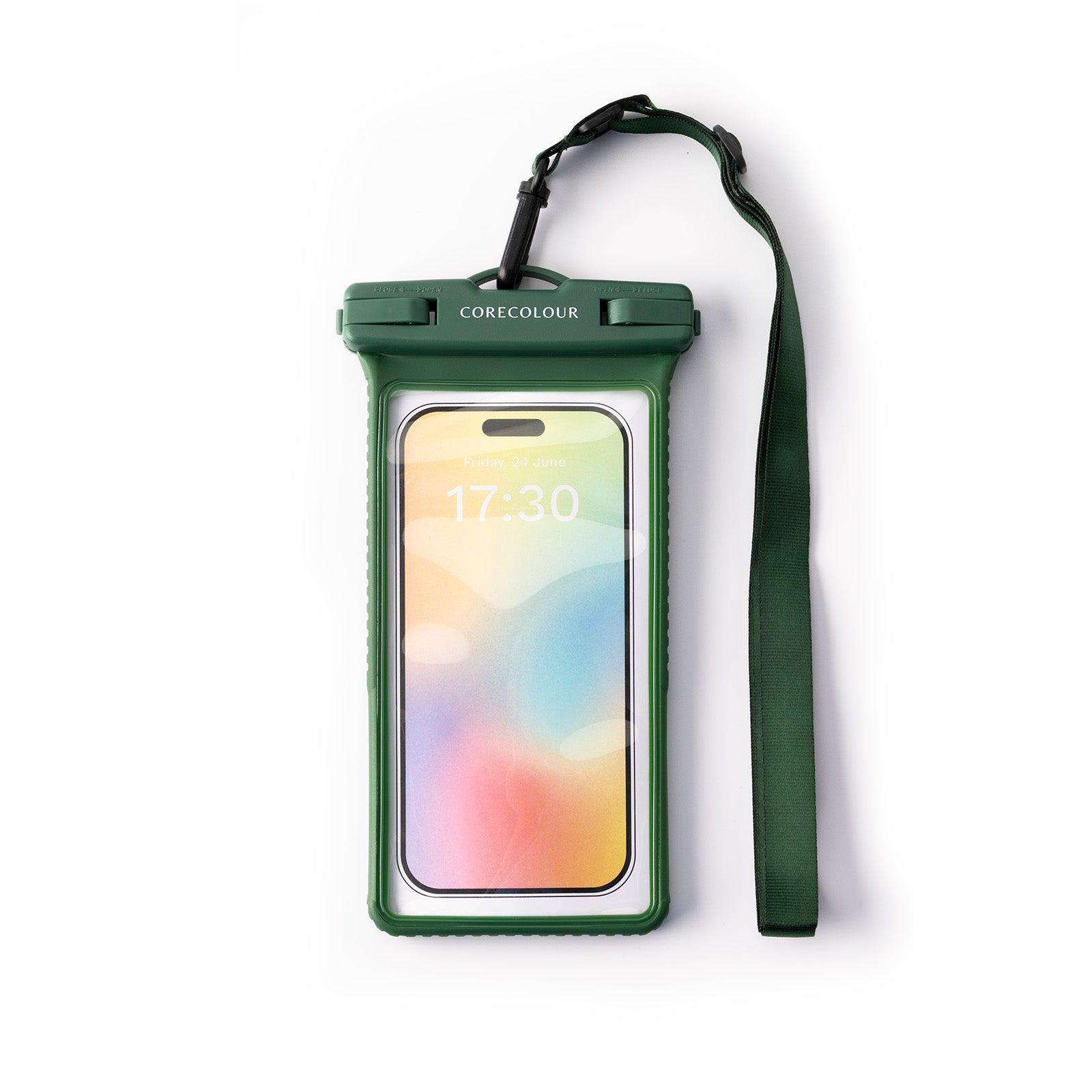 Green IPX8 Certified Water Proof Bag with Lanyard - CORECOLOUR AU
