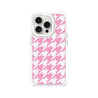 iPhone 15 Pro Pink Houndstooth Phone Case Magsafe Compatible - CORECOLOUR AU