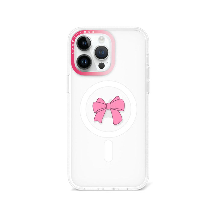 iPhone 14 Pro Max Pink Ribbon Bow Phone Case MagSafe Compatible - CORECOLOUR AU