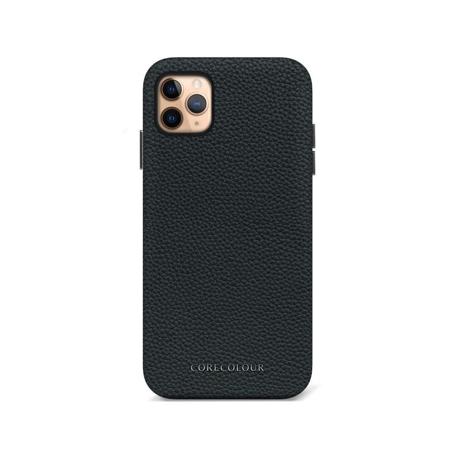iPhone 11 Pro Black Genuine Leather Phone Case - CORECOLOUR AU