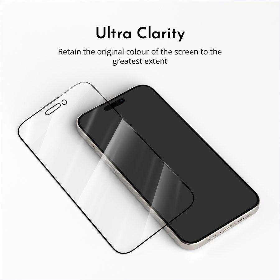 iPhone 12-14 Series Full Coverage Tempered Glass Screen Protector with Phone Stand Installation Tool - CORECOLOUR AU