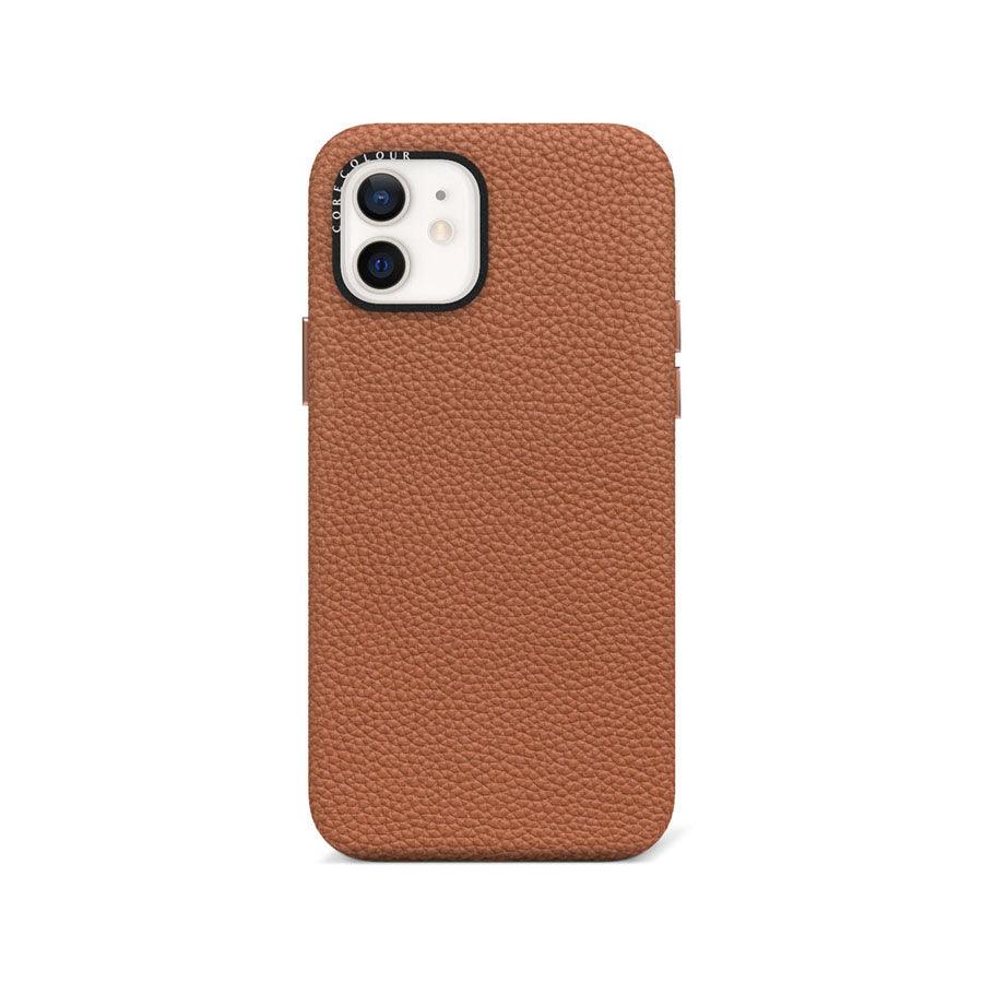 iPhone 12 Brown Genuine Leather Phone Case - CORECOLOUR AU