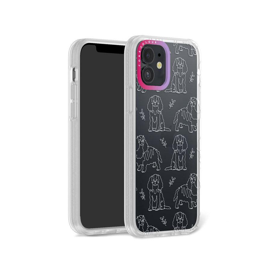 iPhone 12 Cocker Spaniel Minimal Line Phone Case - CORECOLOUR AU