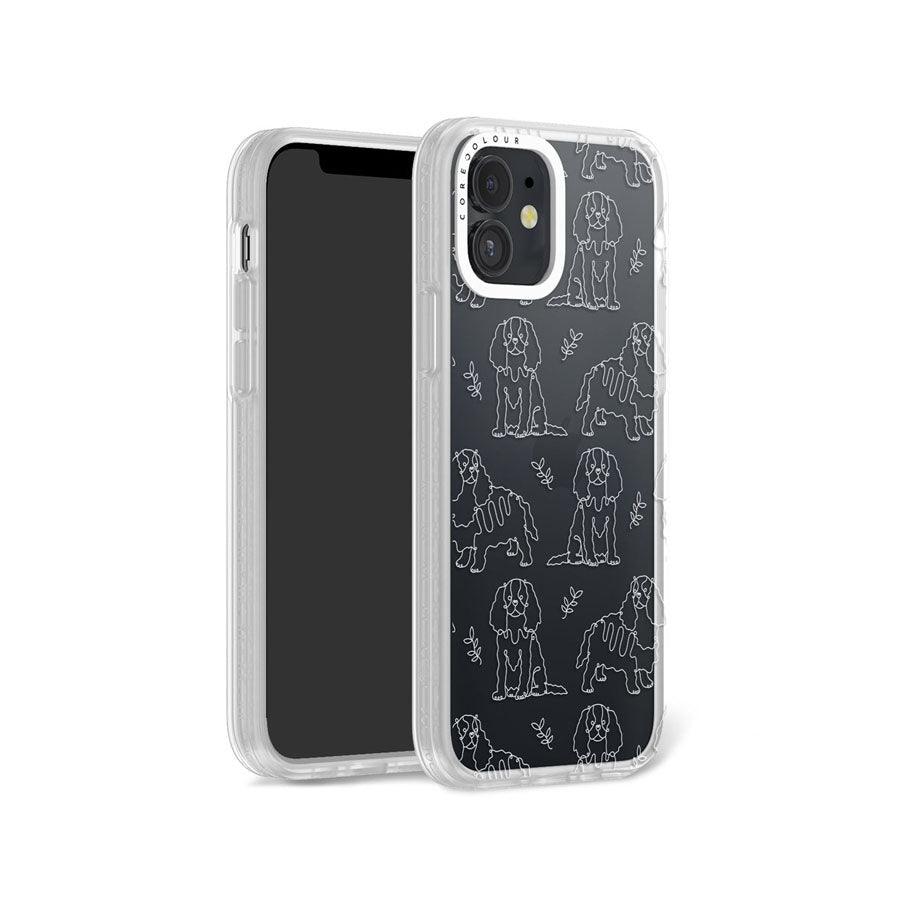 iPhone 12 Cocker Spaniel Minimal Line Phone Case - CORECOLOUR AU