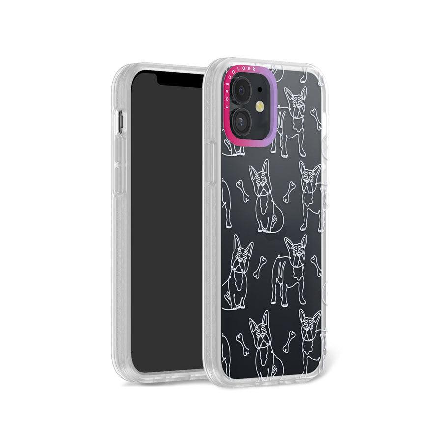 iPhone 12 French Bulldog Minimal Line Phone Case - CORECOLOUR AU
