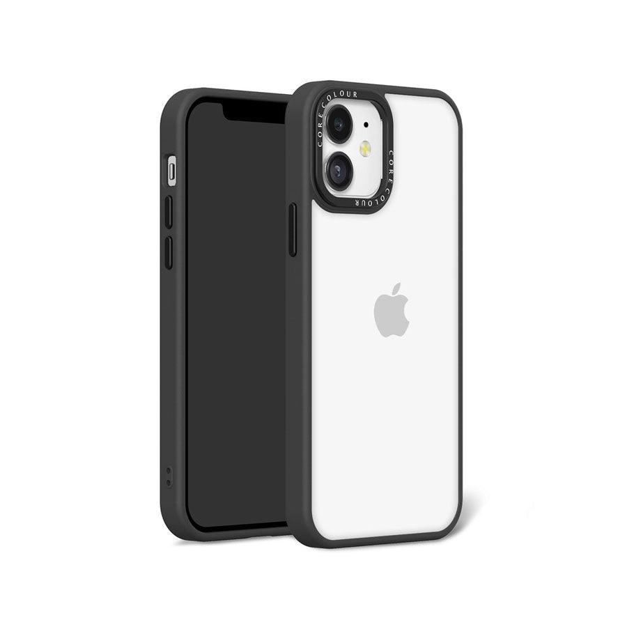 iPhone 12 Jet Black Clear Phone Case - CORECOLOUR AU