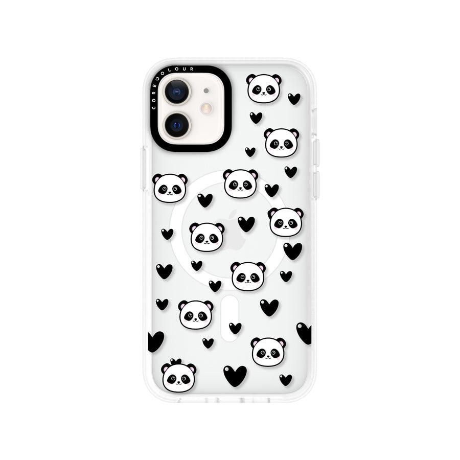 iPhone 12 Panda Heart Phone Case MagSafe Compatible - CORECOLOUR AU