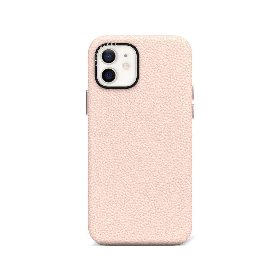 iPhone 12 Pink Genuine Leather Phone Case - CORECOLOUR AU