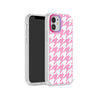 iPhone 12 Pink Houndstooth Phone Case - CORECOLOUR AU