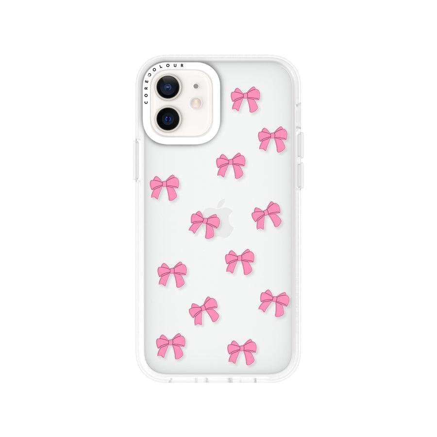 iPhone 12 Pink Ribbon Bow Mini Phone Case - CORECOLOUR AU