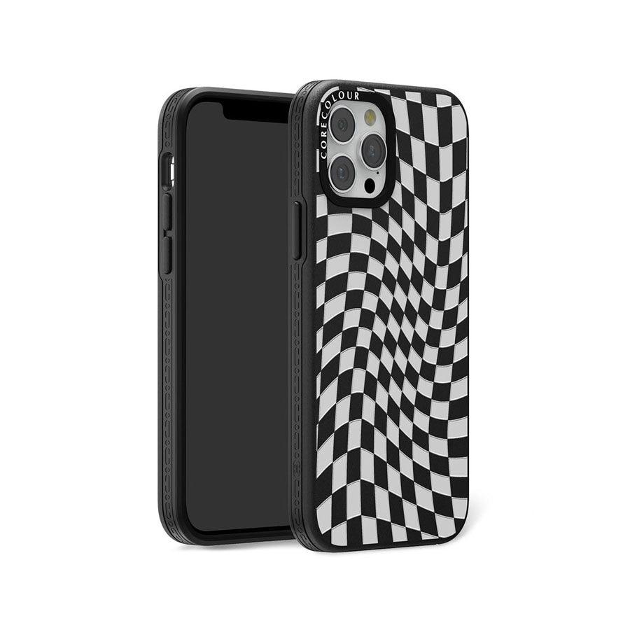 iPhone 12 Pro Check Me Out Twisted Black Phone Case - CORECOLOUR AU