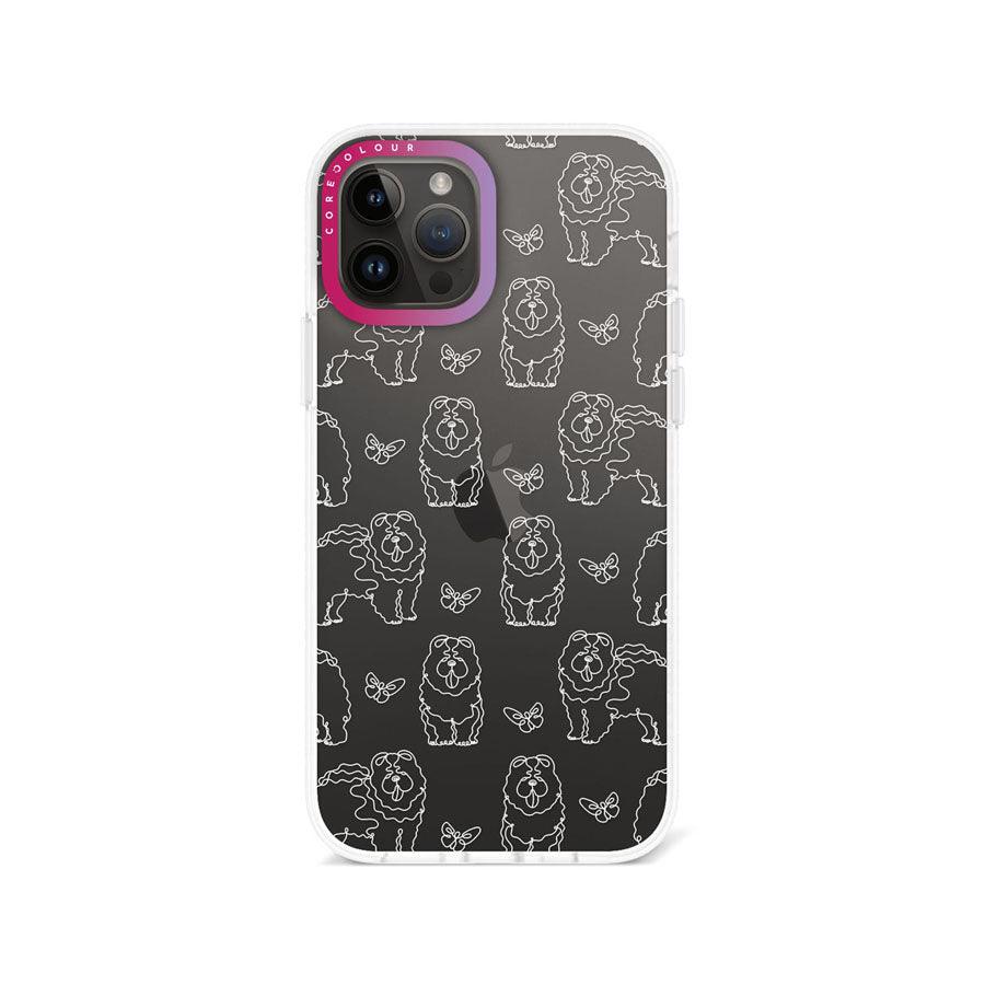 iPhone 12 Pro Chow Chow Minimal Line Phone Case - CORECOLOUR AU