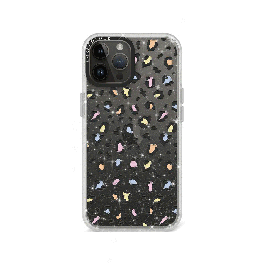 iPhone 12 Pro Colourful Leopard Glitter Phone Case - CORECOLOUR AU