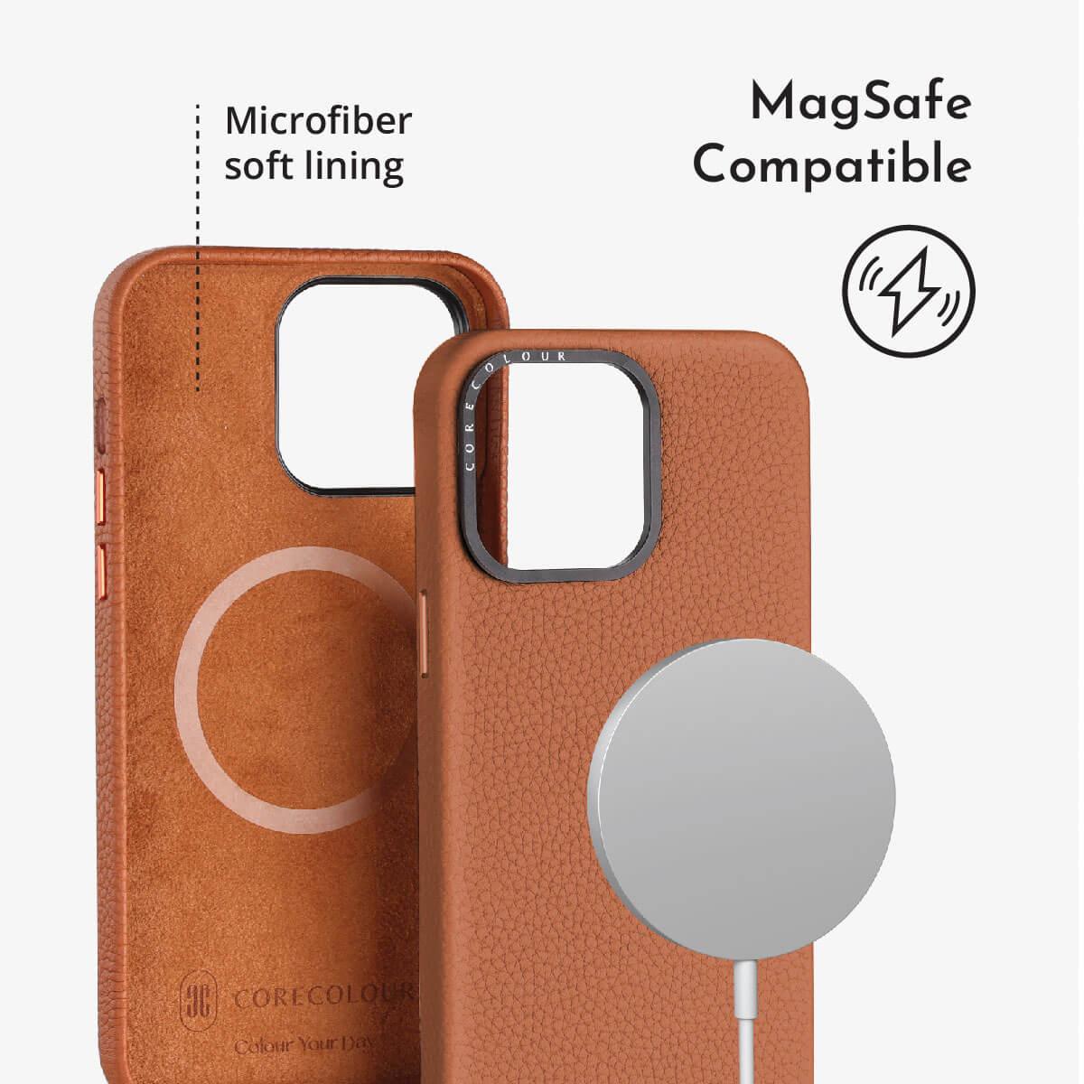 iPhone 12 Pro Max Brown Genuine Leather Phone Case - CORECOLOUR AU
