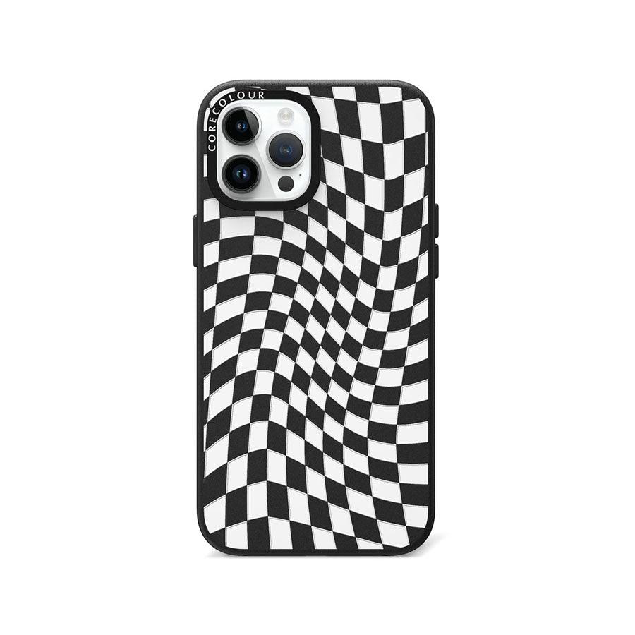 iPhone 12 Pro Max Check Me Out Twisted Black Phone Case - CORECOLOUR AU