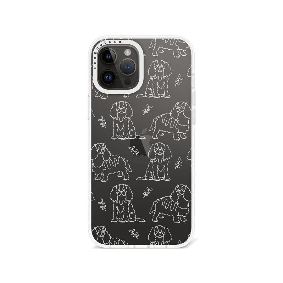 iPhone 12 Pro Max Cocker Spaniel Minimal Line Phone Case - CORECOLOUR AU