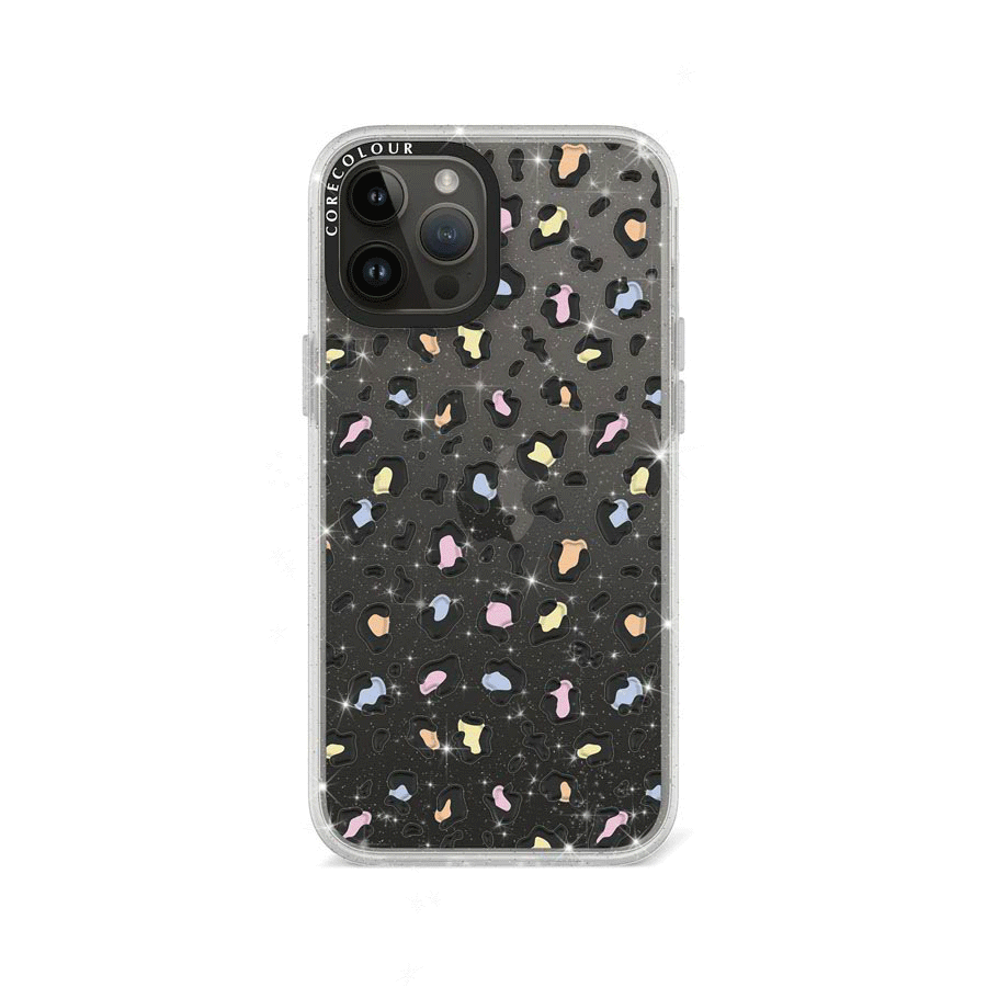 iPhone 12 Pro Max Colourful Leopard Glitter Phone Case - CORECOLOUR AU