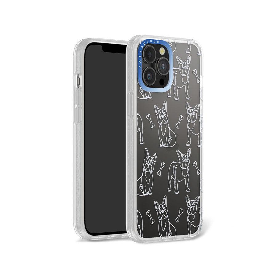 iPhone 12 Pro Max French Bulldog Minimal Line Phone Case - CORECOLOUR AU